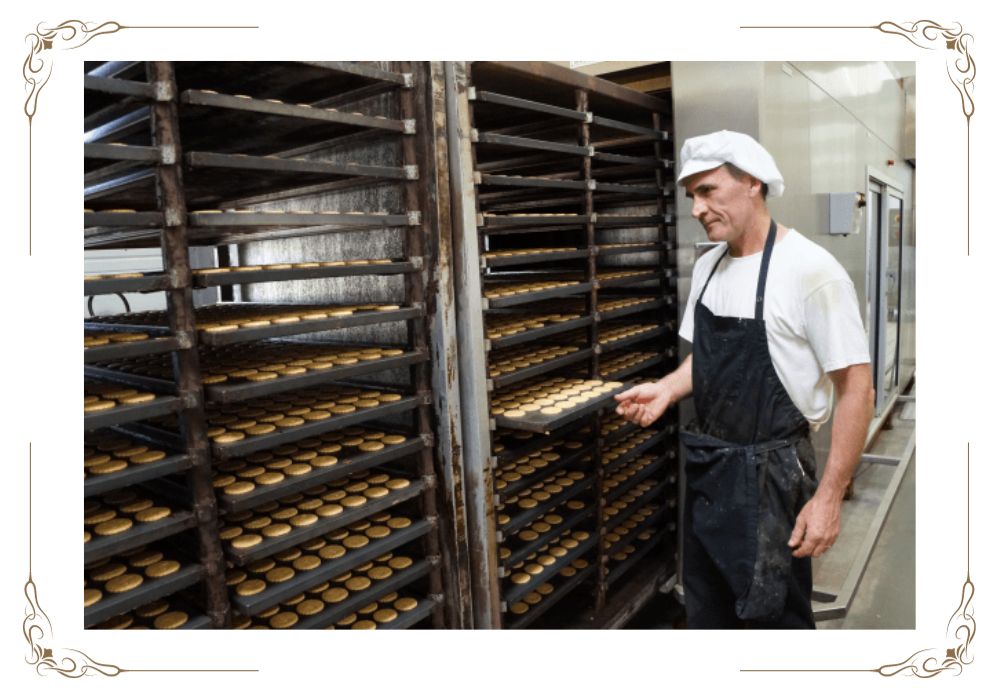 Chef cuisiner de la biscuiterie 